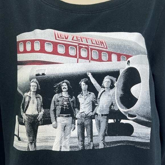 Led Zeppelin - Led Zeppelin Plane Tour Graphic Long Sleeve Sweatshirt Small - Picture 3 of 8